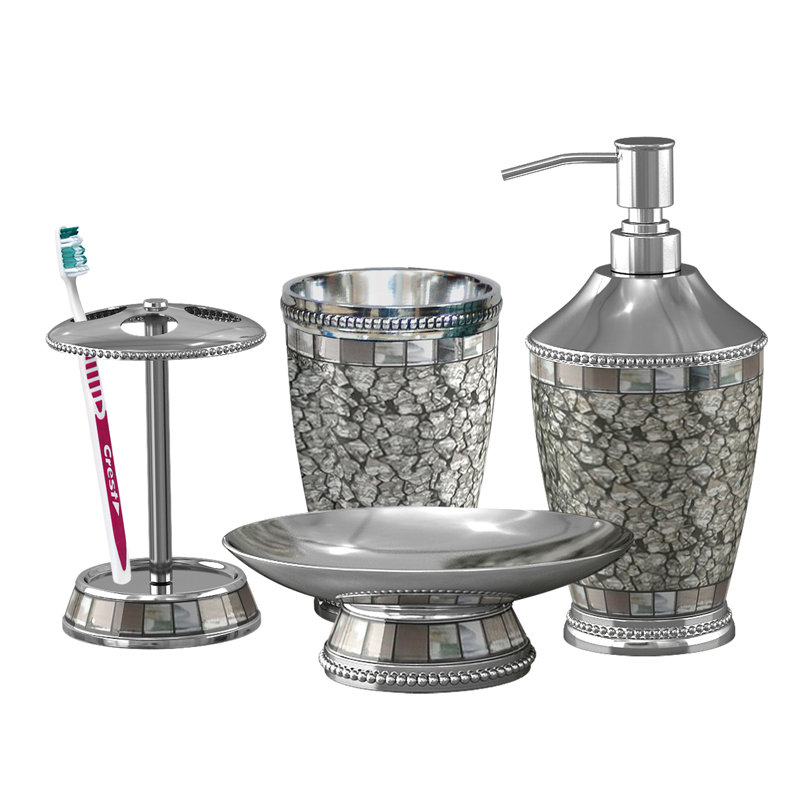 Rosdorf Park Forbell 4 Piece Bathroom Accessory Set & Reviews Wayfair